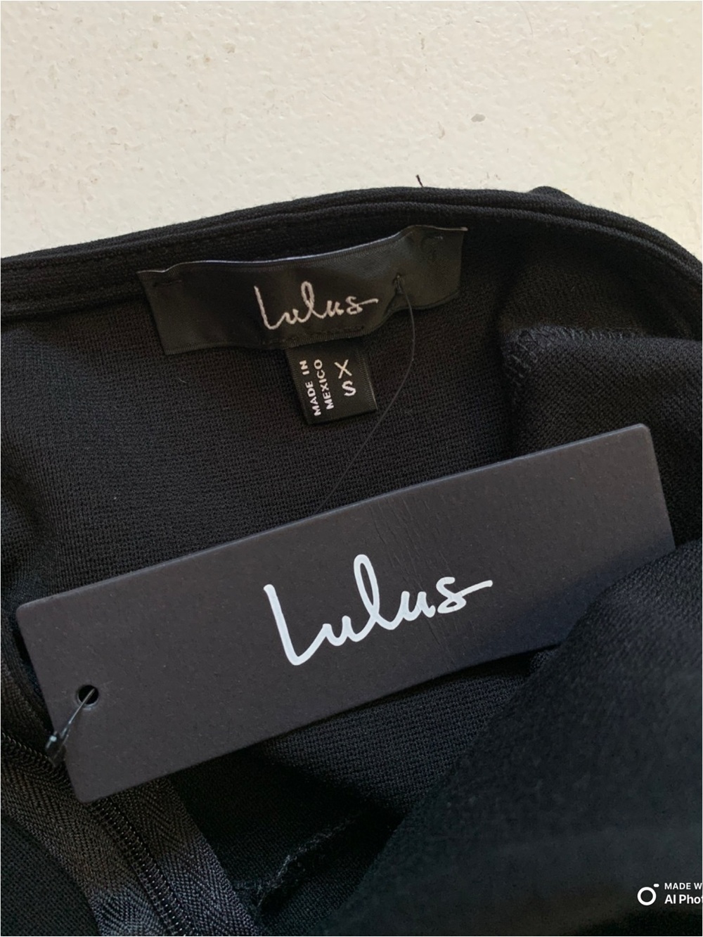Lulus XS Cutest Poise Black Color Block Collared Halter Wrap Skort Romper NWT - Picture 14 of 17